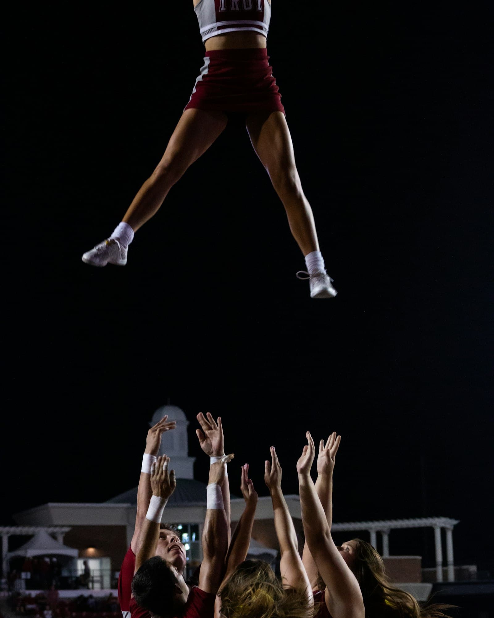 Cheerleaders jumping